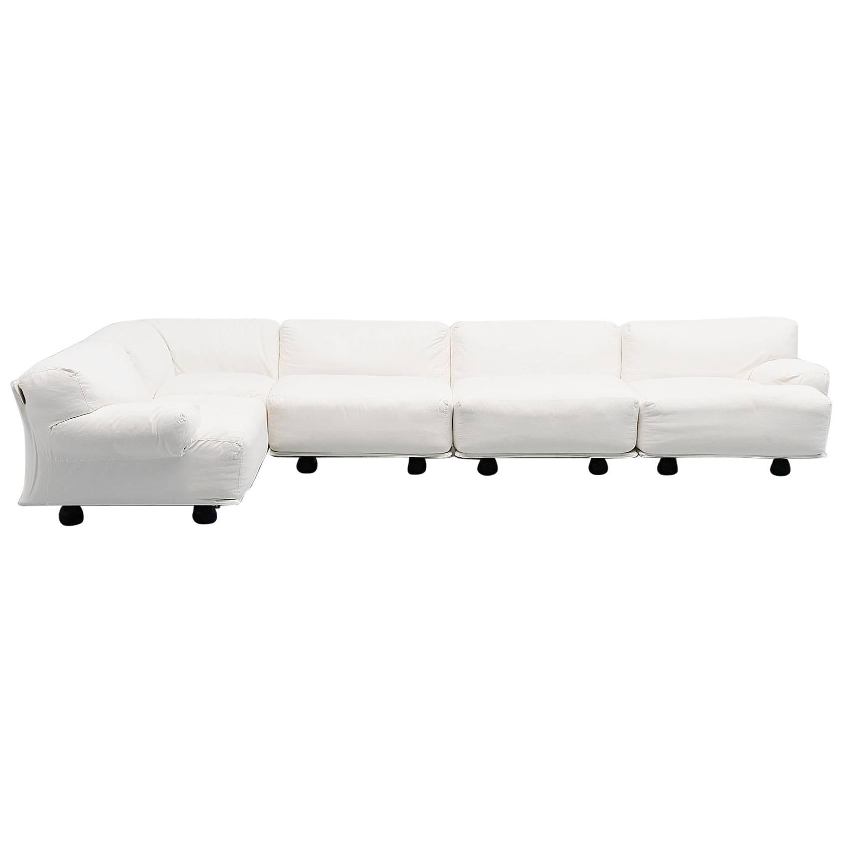 Vico Magistretti Fiandra Sofa by Cassina, Italy, 1975