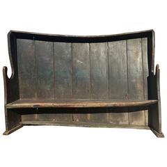 Vintage English Settle Bench, circa 19th Century 5