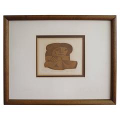 Jorge Dumas 'Esperando' Color Etching