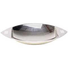 1960s Silver Plate Dish Designed by Lino Sabattini