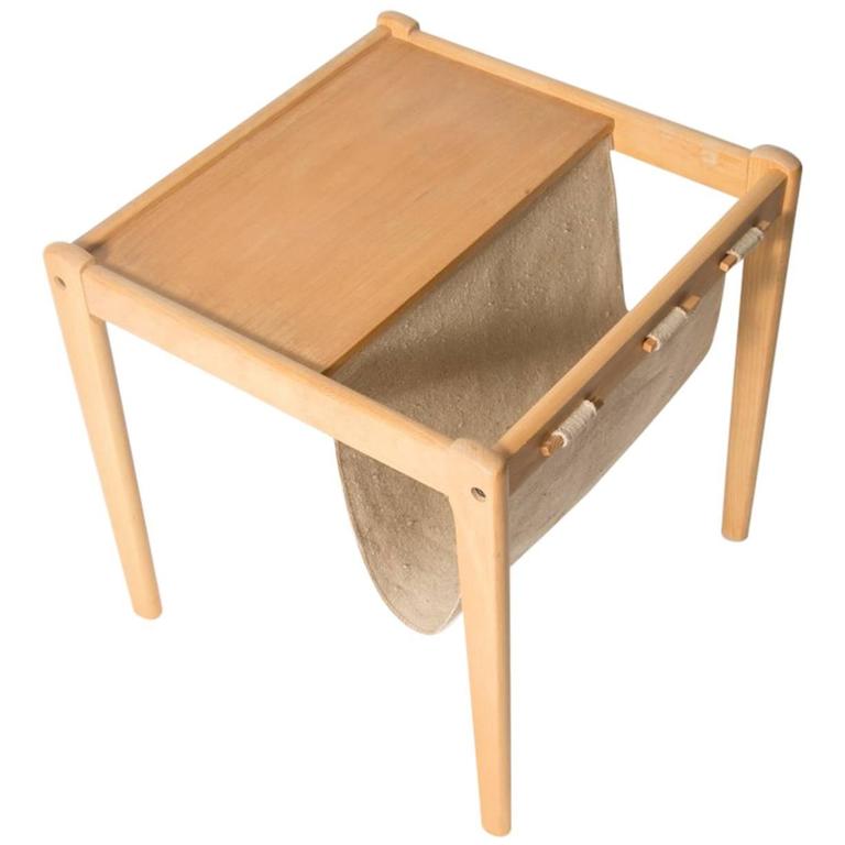 Beechwood Danish Magazine Rack Side Table By Furbo At 1stdibs Beechwood Danish Magazine Rack Side Table By Furbo For
