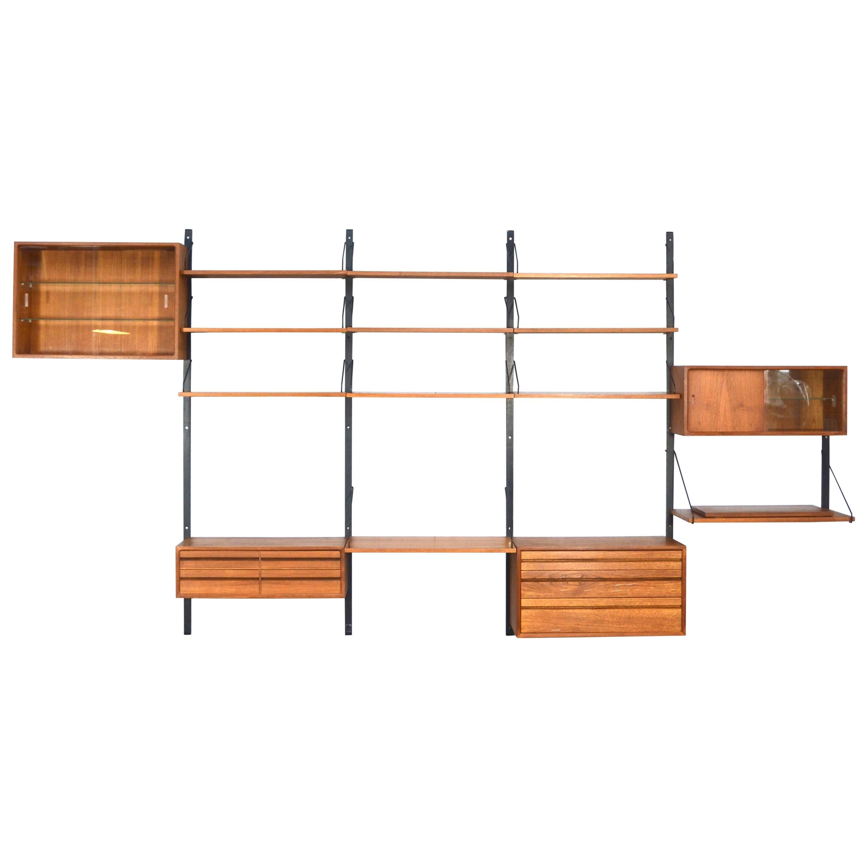 Poul Cadovius Teak Royal Wall Unit, Denmark, circa 1960