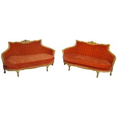 Pair of Neo Baroque Sofas, circa 1950