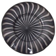 Massive Murano Platter Centerpiece Bowl Attributed to Barbini 10