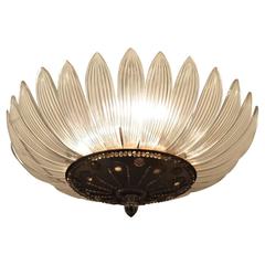 French Crystal Chandelier 1940, Maison Bagues