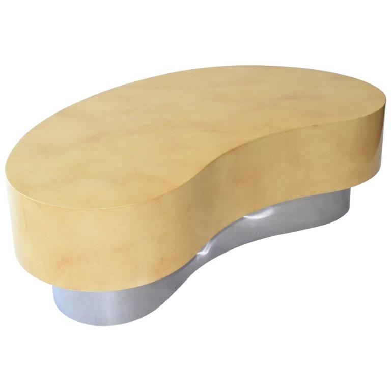 Kidney Shaped Biomorphic Coffee or Cocktail Table after Springer at 1stDibs