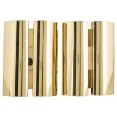 Pair of Brass Sconces by Fagerhult, Sweden, circa 1970