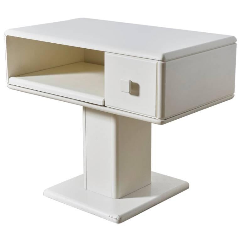 Adjustable White Counter Display, Vanity Table, Made in Italy