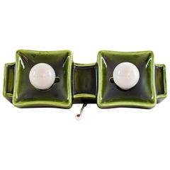 Italian Ceramic Wall Lamp, 1970s 4