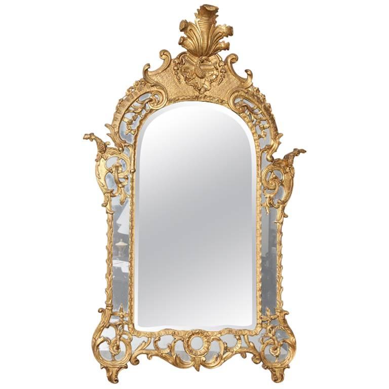 Late 18th Century Giltwood Regence Mirror For Sale