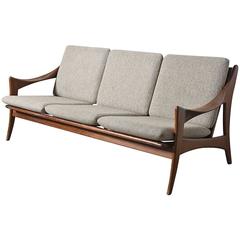 Beautiful 1950s Three-Sit Sofa Designed by Rob Parry for "De Gelderlander"
