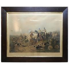 Fox Hunting "The Find" Lithograph by Artist J. R. Herring 10