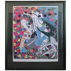 Original Frank Stella Abstract Signed Lithograph 9/30, 1993