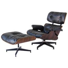 1960s Eames 670/671 Lounge Chair with Ottoman