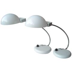 Pair of Bruno Gecchelin, Glass, Table or Desk Lamps for O-Luce, Dogale 8