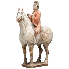 Tang Polychrome Horse and Female Rider