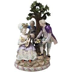 Meissen Acier Gardener Figurines Group Model D 95 Made circa 1870 12
