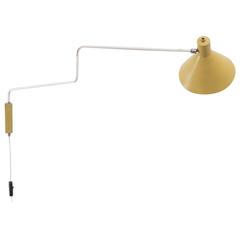 JJM Hoogervorst Paperclip Wall Lamp Anvia, Netherlands, 1950s