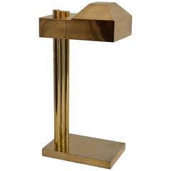 Bauhaus Brass Desk or Table Lamp by Marcel Breuer, 1925, Marked