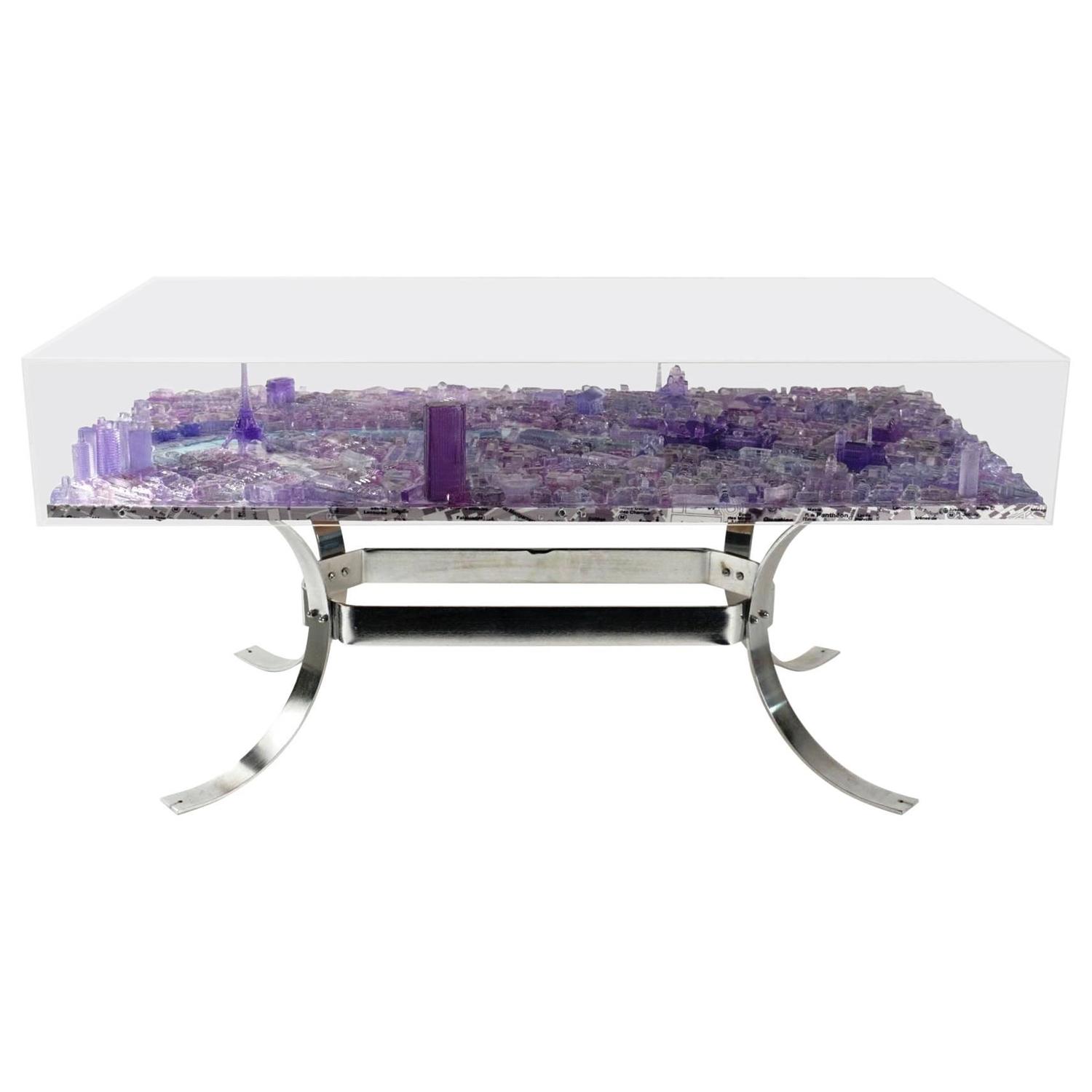 Great Coffee Table by G. Lagos, Blue Paris, from the "Cityscapes