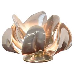 Rare lampe de table "Fleur d'Or" par Michel Armand