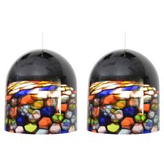 Pair of Leucos Pendant Chandeliers 3
