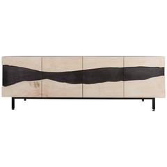 Summit Media Unit by Uhuru Design, bleached maple, blackened steel 9