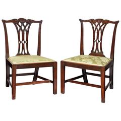 Pair of Georgian Mahogany Dining Chairs 6