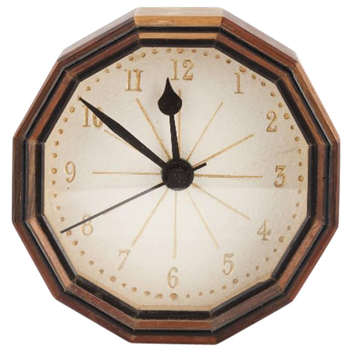 Hugh Birkett. A little Clock, hand crafted with various specimen and