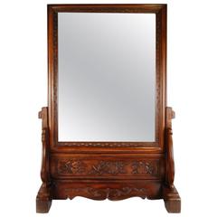 19th Century Chinese Table Screen with Mirror 6