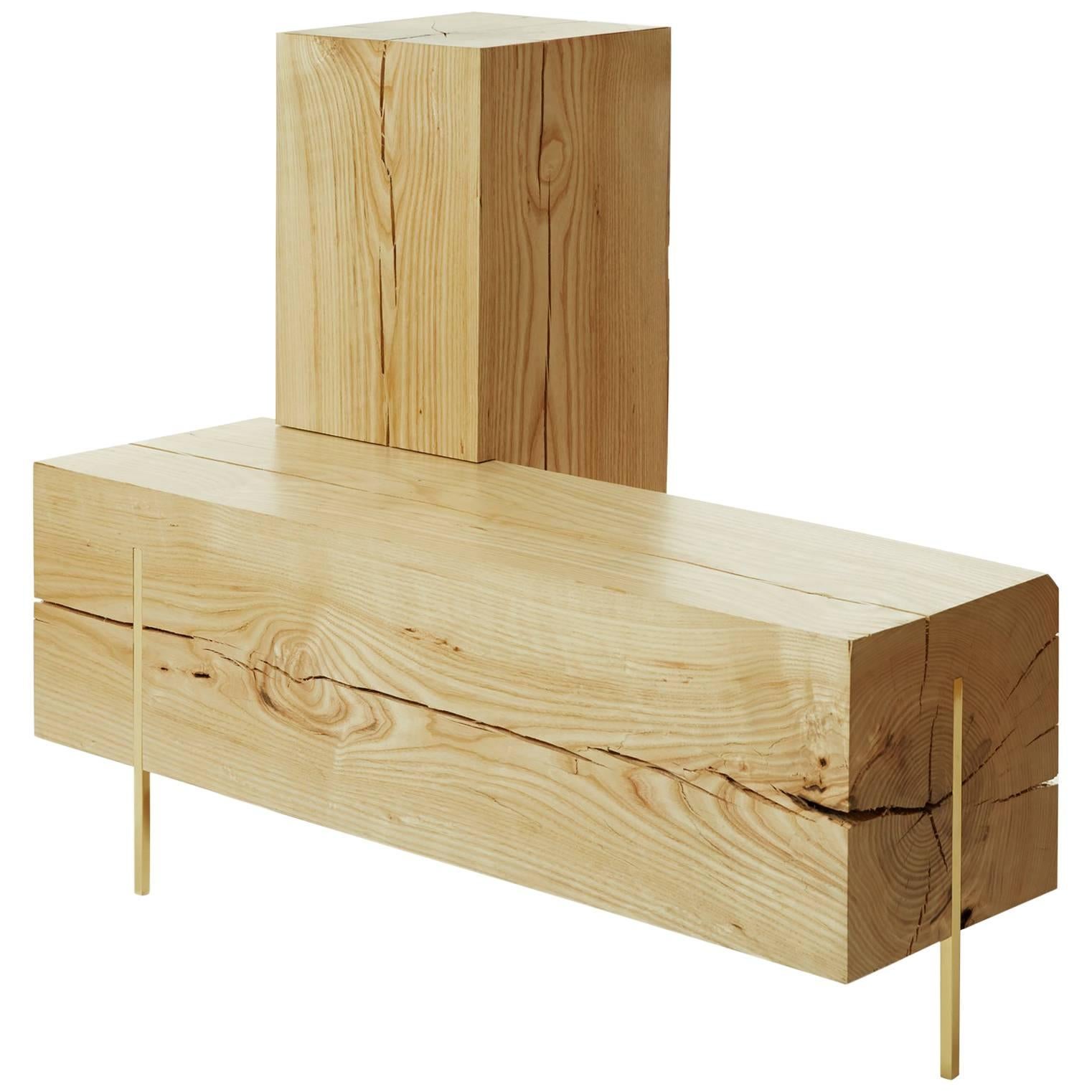 Panchetta Contemporanea Cortesi Home X-Bench | Rivestita In Vinile Effetto Pelle | Nero E Cromo | 99x47x45 Cm