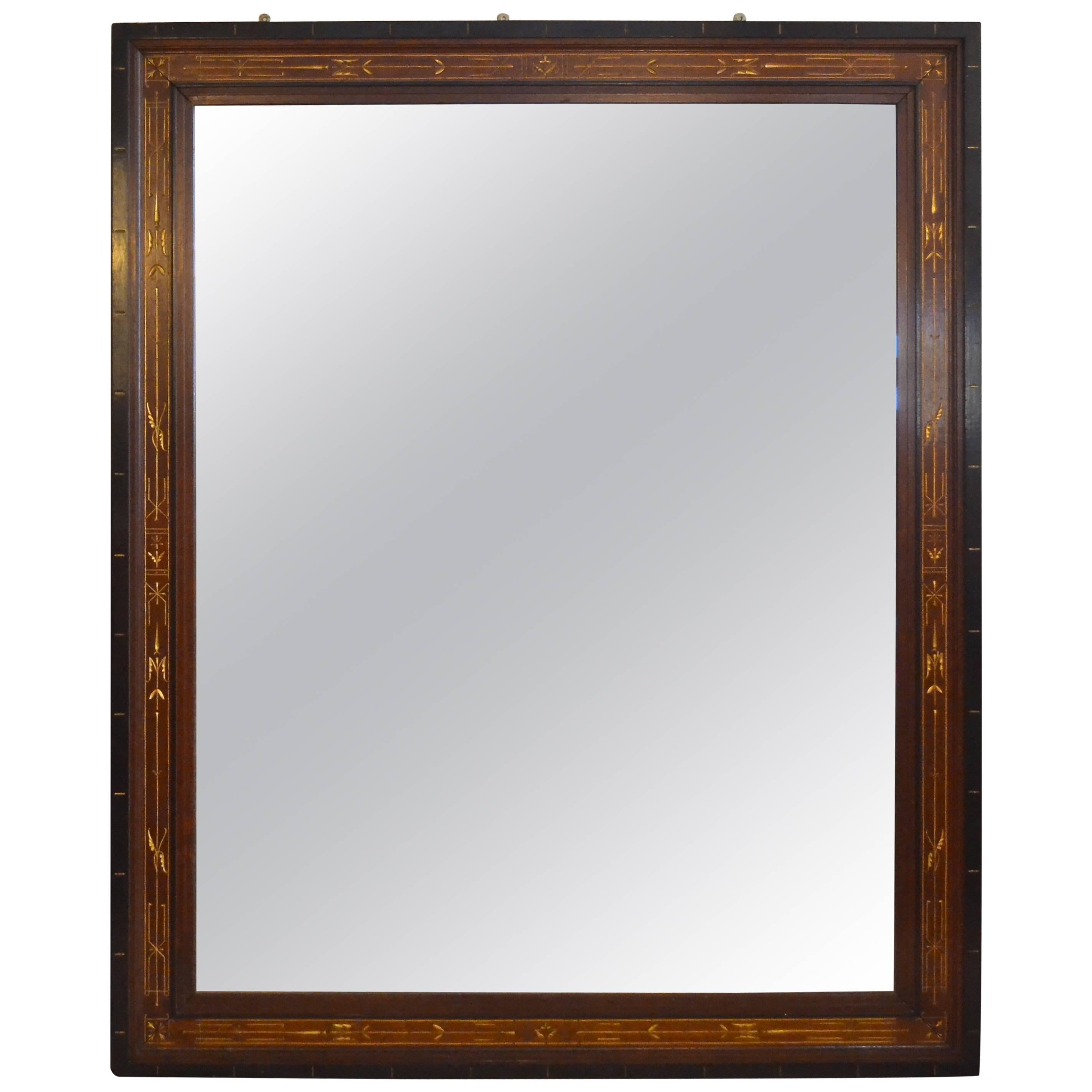 Large Signed Eastlake Mirror For Sale