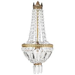 1910 French Empire Style Crystal Chandelier 9