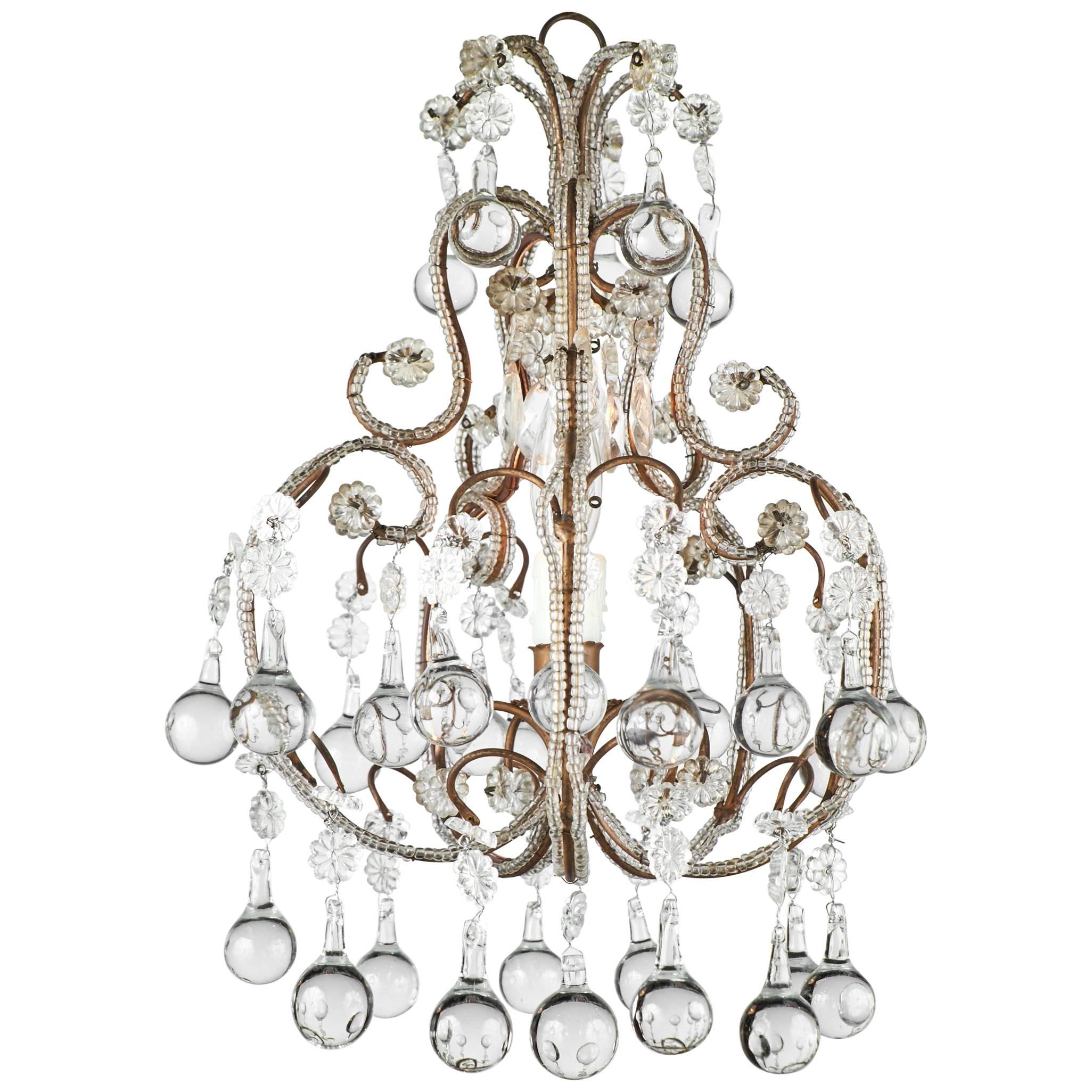 Antique Italian Crystal Chandelier