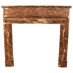 French Louis XIV Style Marble Mantel 4