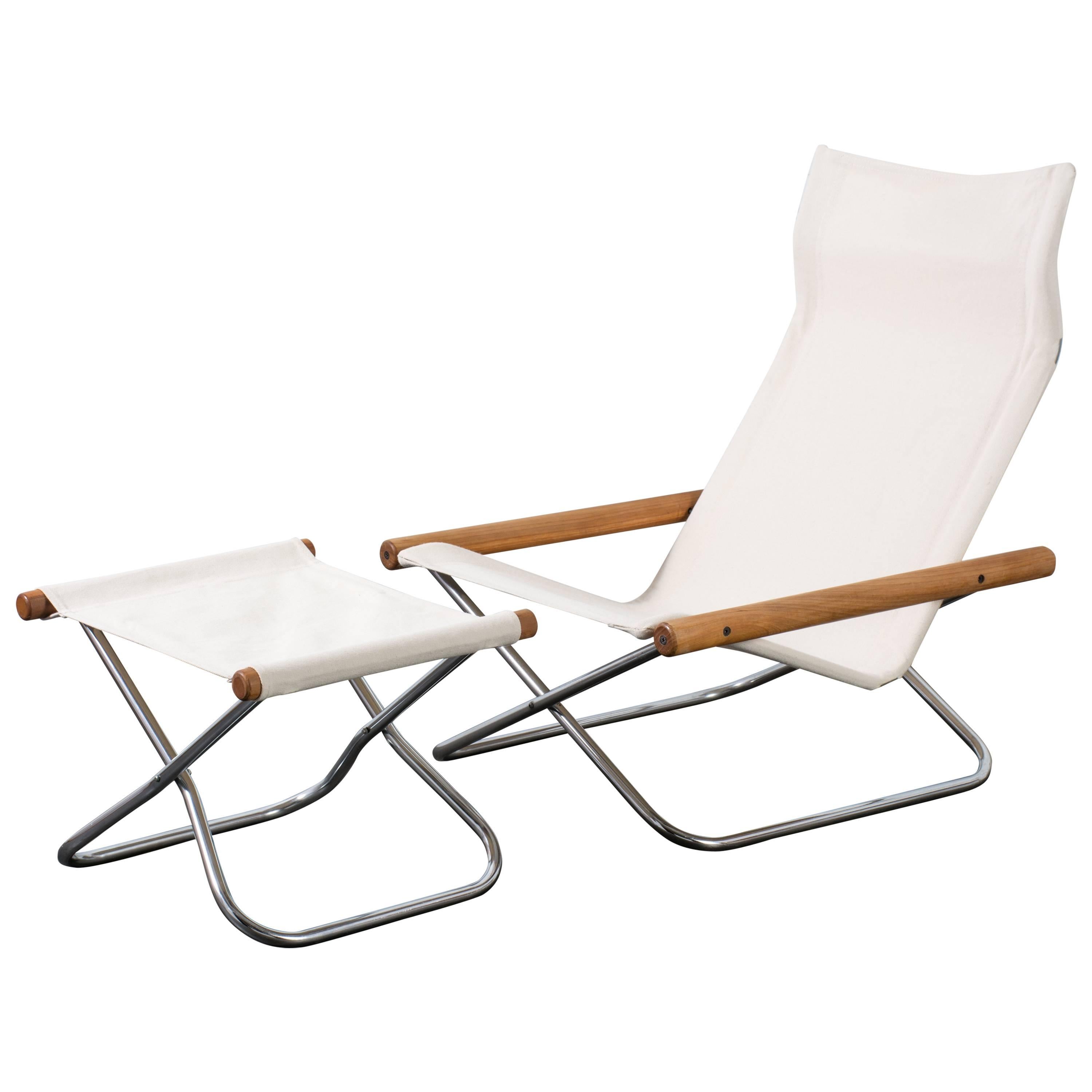 Vintage Mid-Century NY Chair and Ottoman by Takeshi Nii