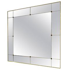 Early 20th Century Style Panelled Made to Measure Mirror Brass Frame 10
