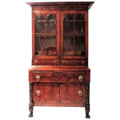 Antique Late Federal Fall Front Secretary, circa 1820, New England