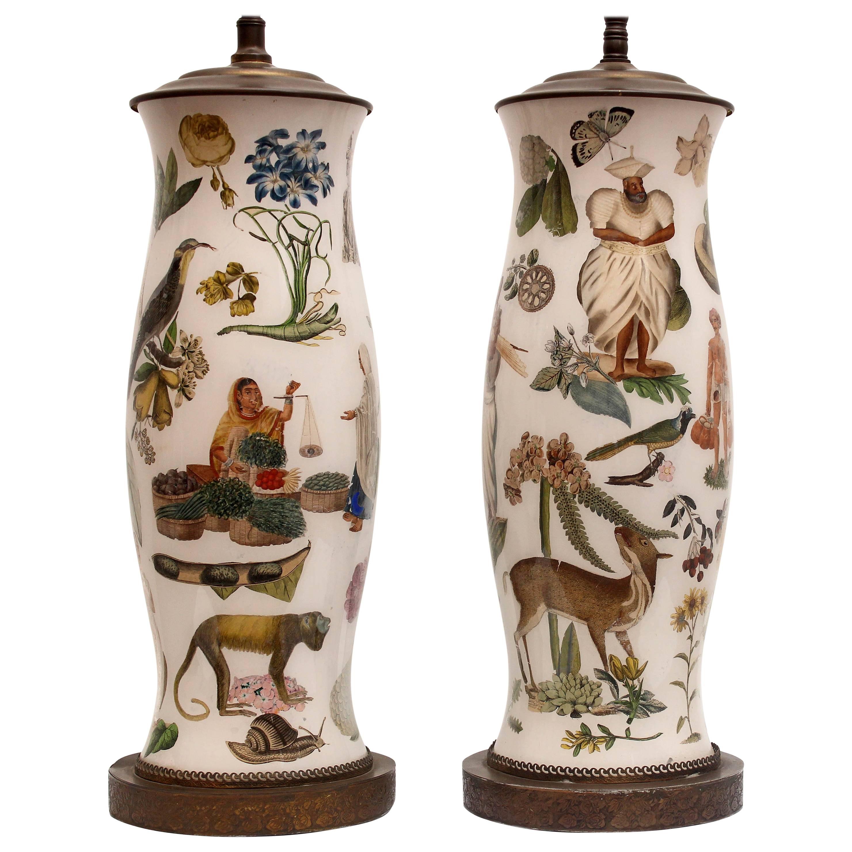 Pair of Exotic Lamps