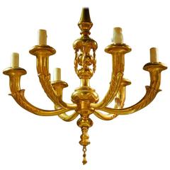 Monumental Giltwood Six-Light Chandelier by Rose Tarlow 8