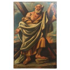 Italian Baroque Set of the 12 Apostles, Oil on Canvas 12