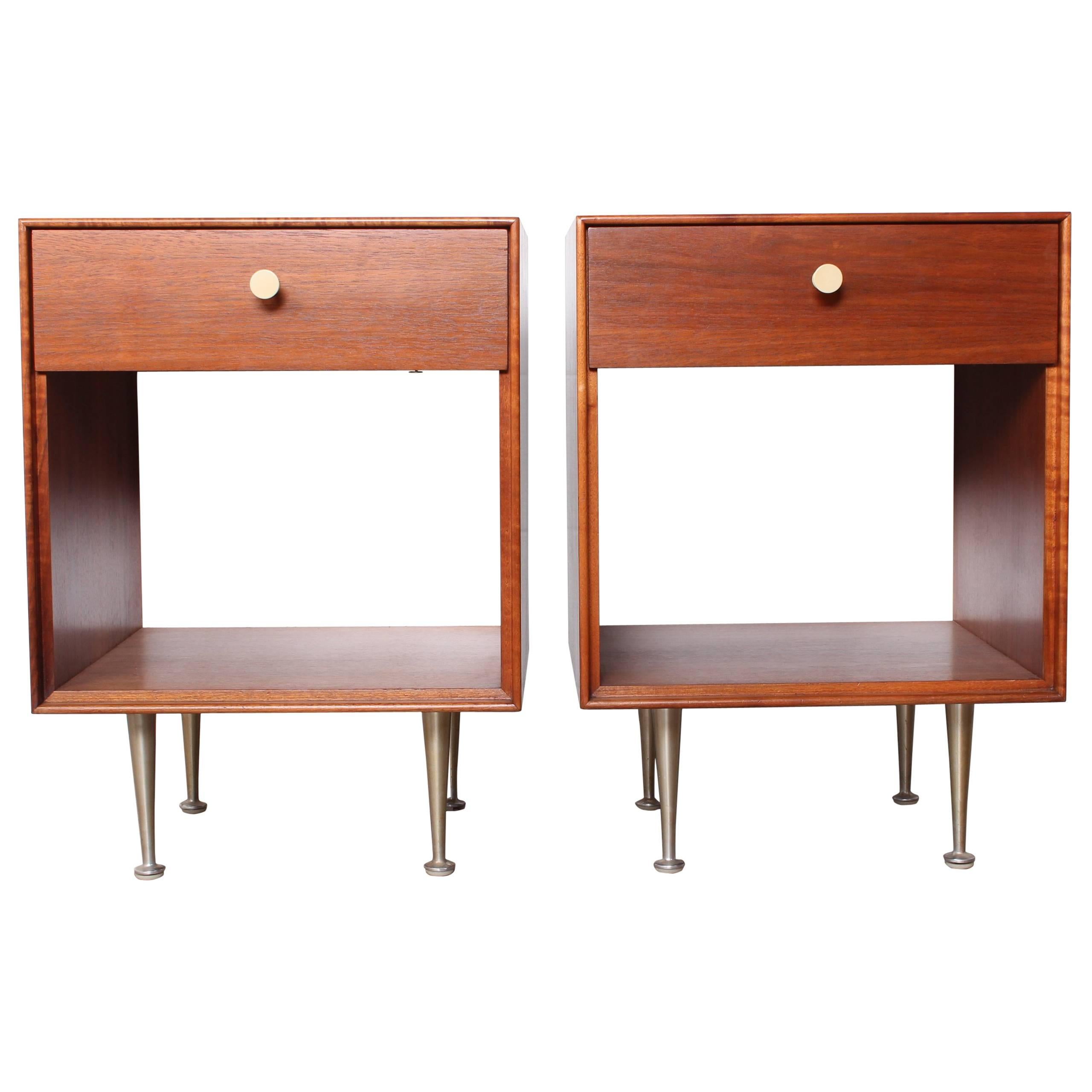 Pair of Thin Edge Nightstands by George Nelson