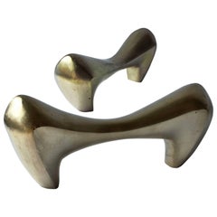Pair of Solid Brass Weights by A. Krzyżanowska, Editions Philolux, 2016