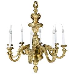 Fine Antique French Louis XVI Style Gilt Bronze Chandelier 10