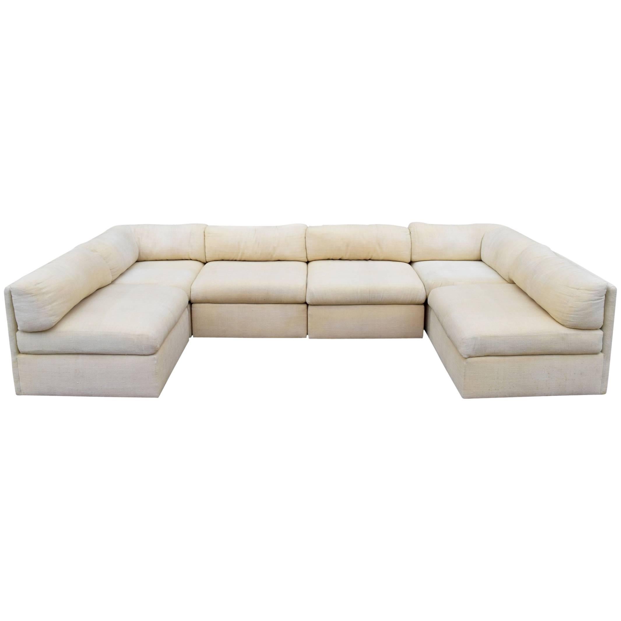 Six-Piece Milo Baughman for Thayer Coggin Modular Sectional