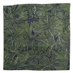 Tapis en laine tissée à la main à motif exubérant de feuilles de palmier, Stephanie Odegard Collection