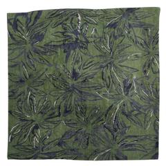 Exuberant Palmleaf-Patterned Hand-Loomed Wool Rug, Stephanie Odegard Collection 2