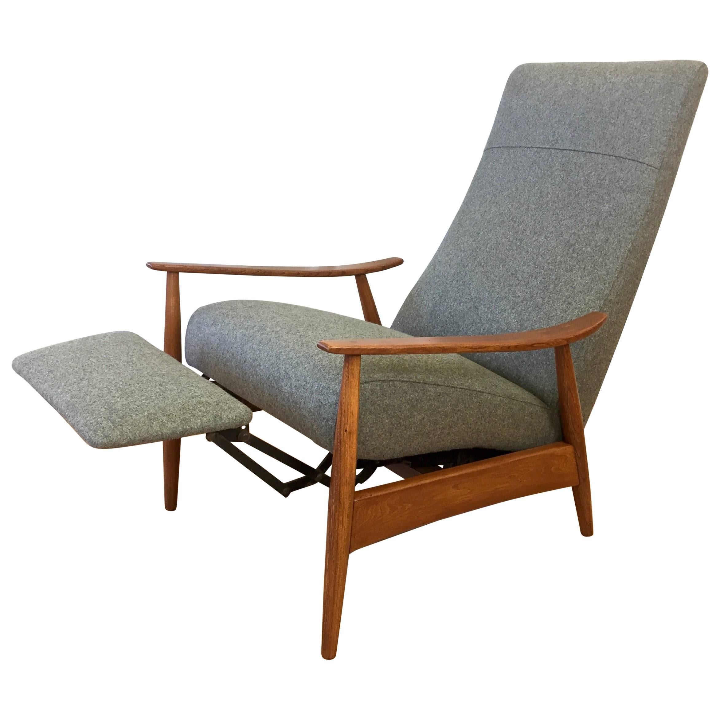 Milo Baughman High-Back Walnut “Recliner 74” for Thayer Coggin