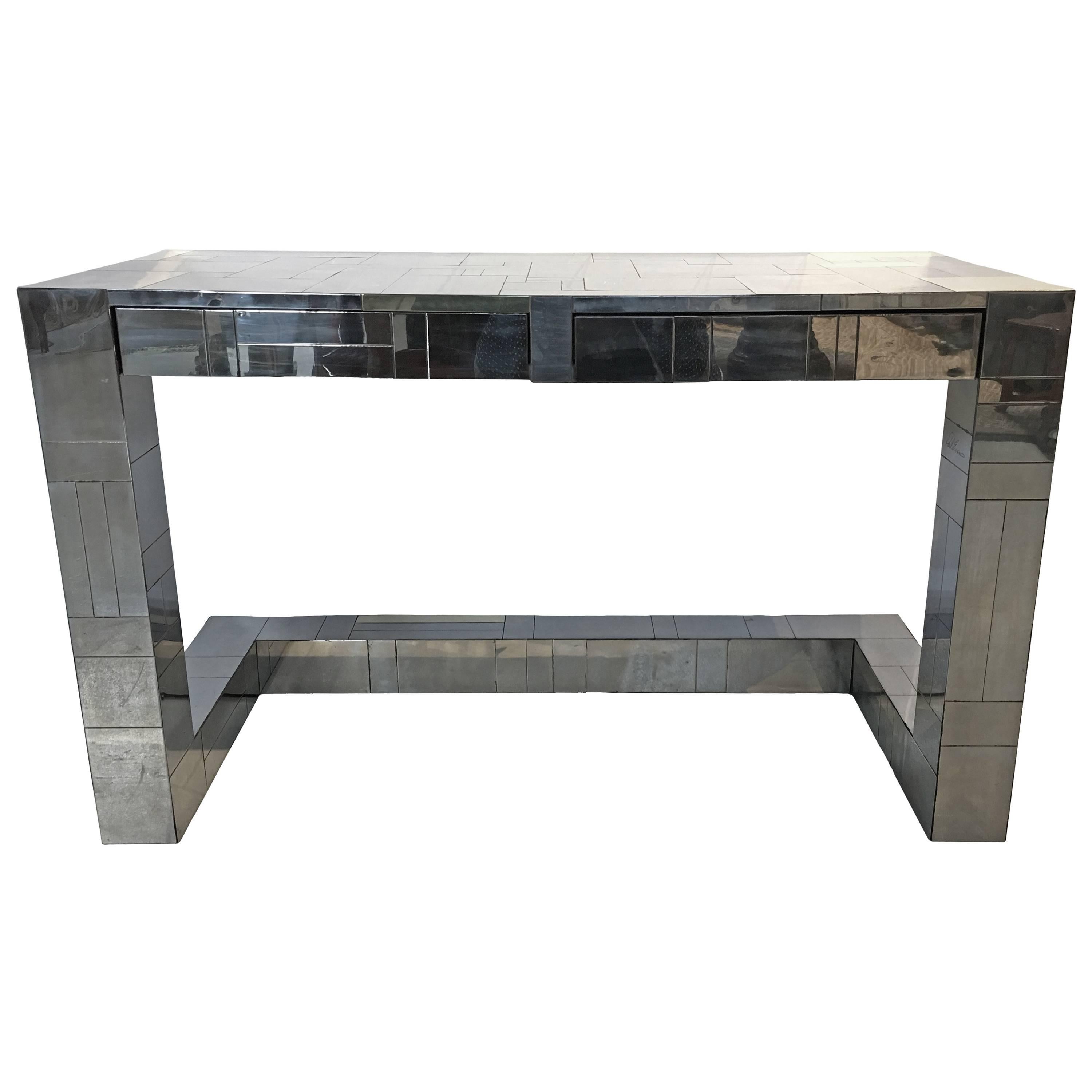 Paul Evans Cityscape Patchwork Metal Desk