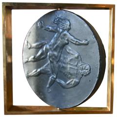 Italian Sculpture in Slate and Brass 11